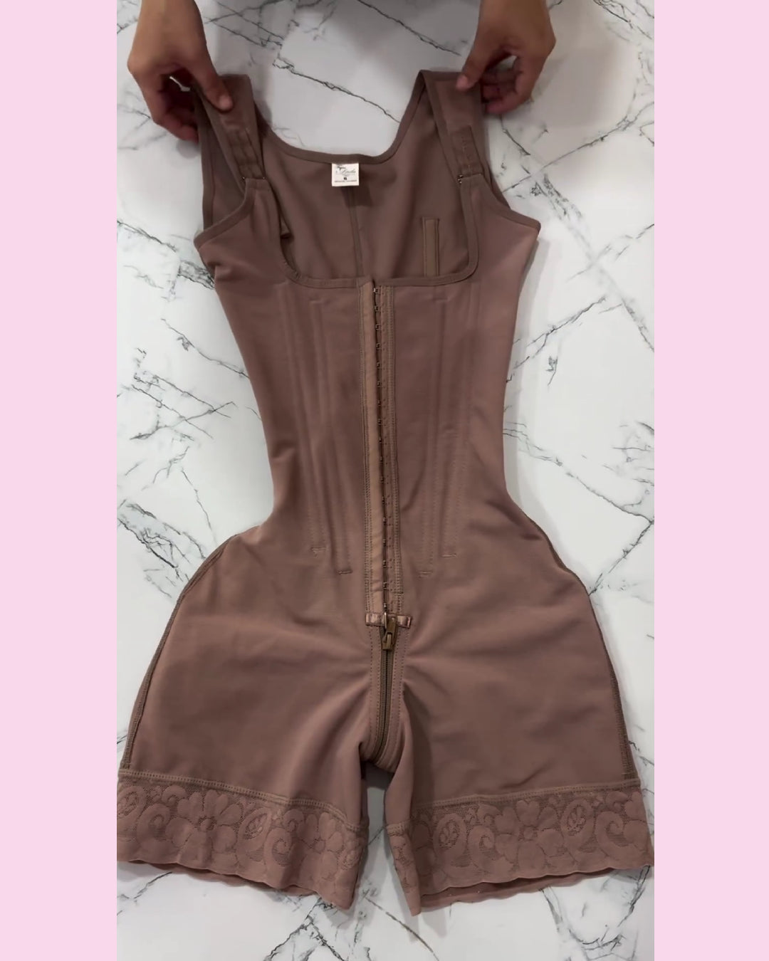 Precy Steel Boned Open-Bust Shapewear Bodysuit