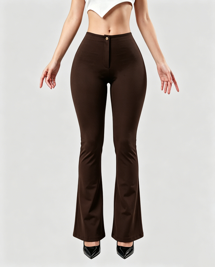 Anais High Waist Flared Stretch Pants