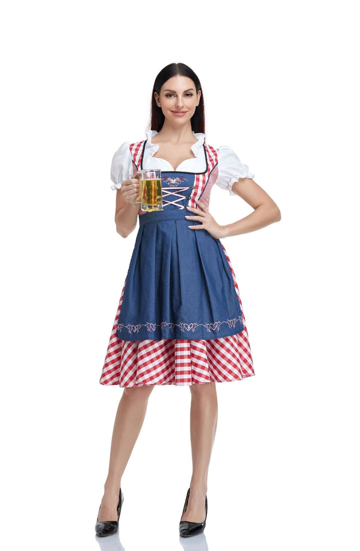 Dagmar Gingham Oktoberfest Dirndl Dress