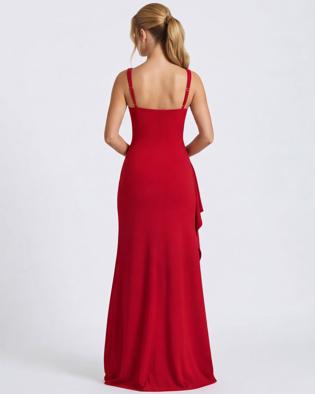 Harper Square Neck Slit Maxi Dress