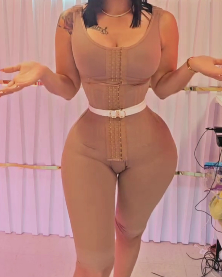Clementine Open-Bust Contour Shapewear Jumpsuit