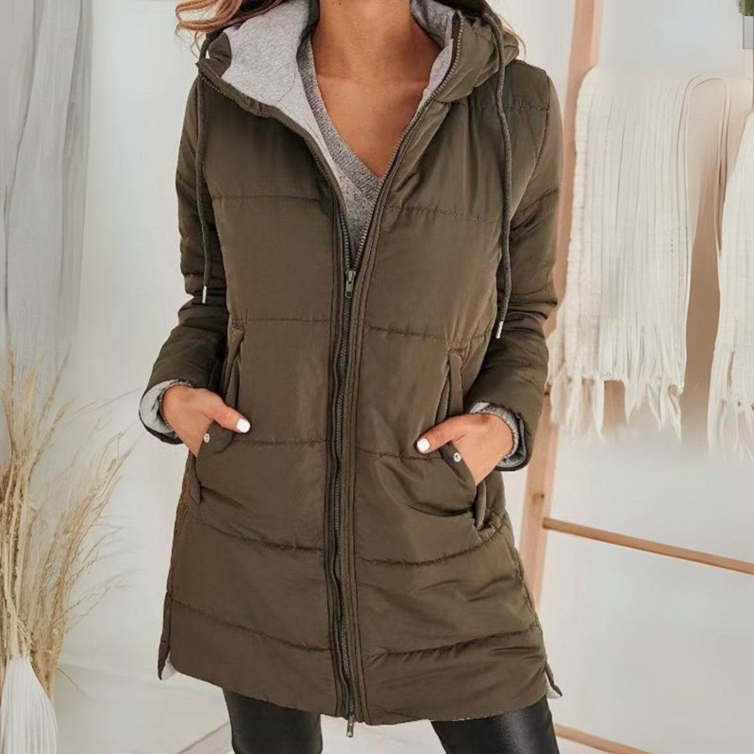 Corinna Hooded Longline Puffer Jacket