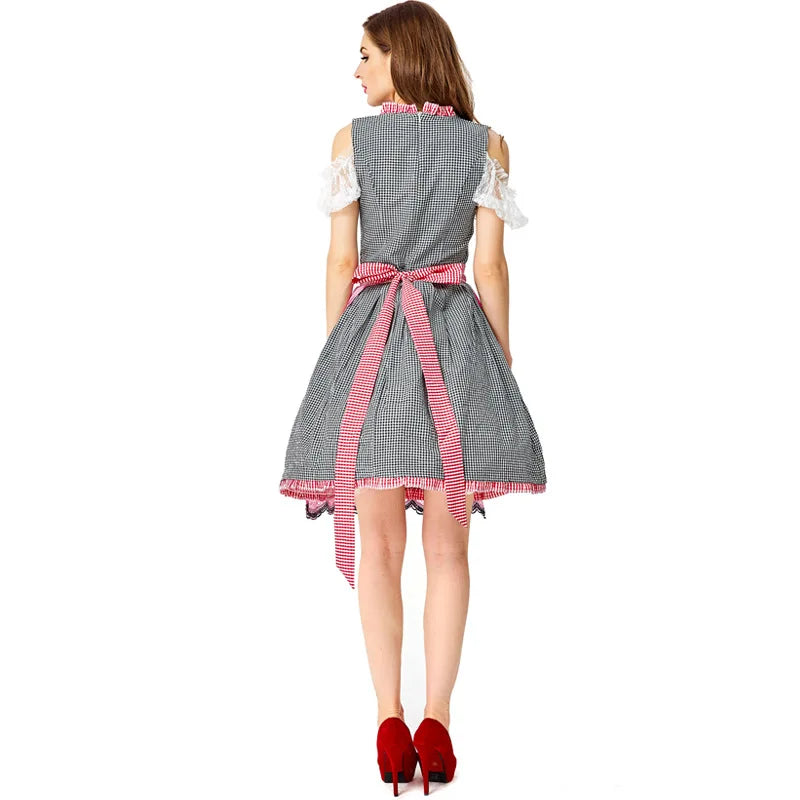 Silvia Embroidered Apron Dirndl Dress