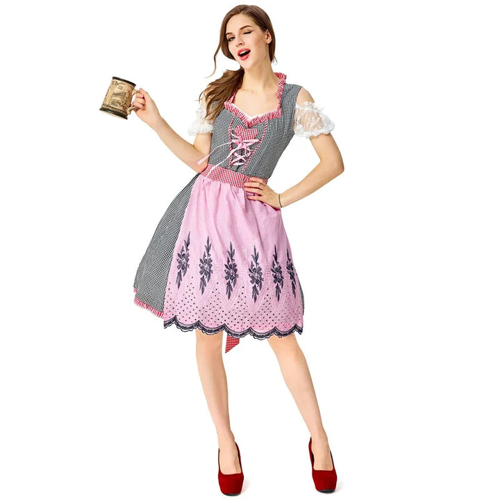 Silvia Embroidered Apron Dirndl Dress