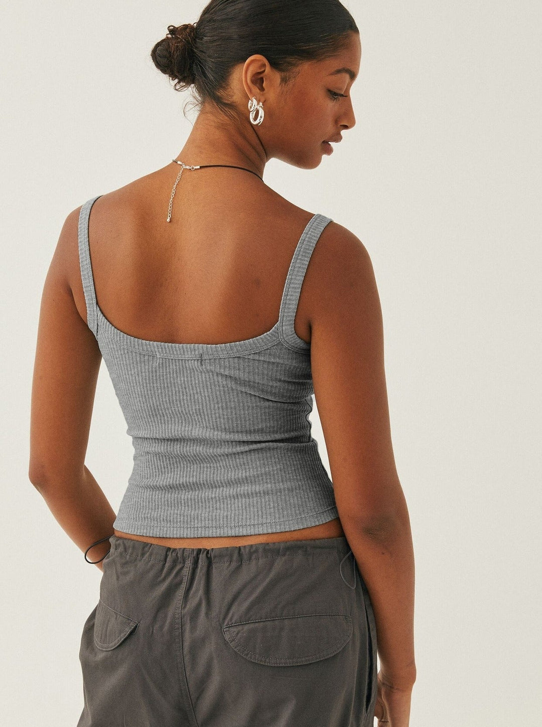 Ruby Ribbed Scoop Neck Tank Top