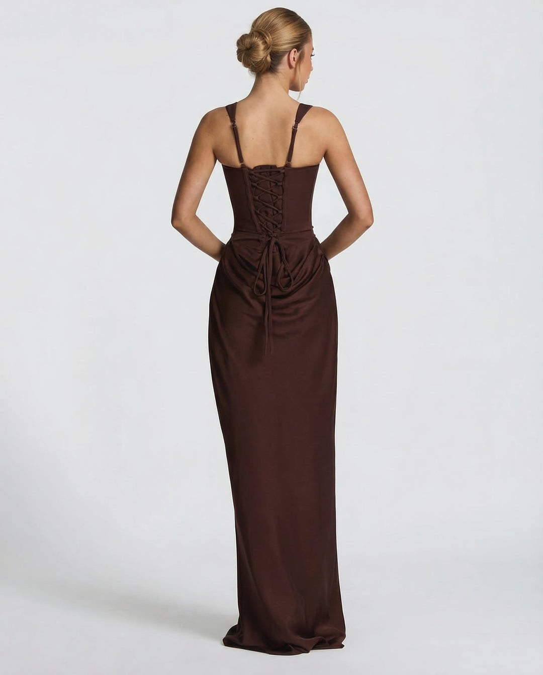 Luna Contour Draped Maxi Dress