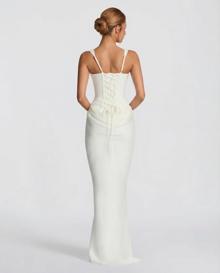 Luna Contour Draped Maxi Dress