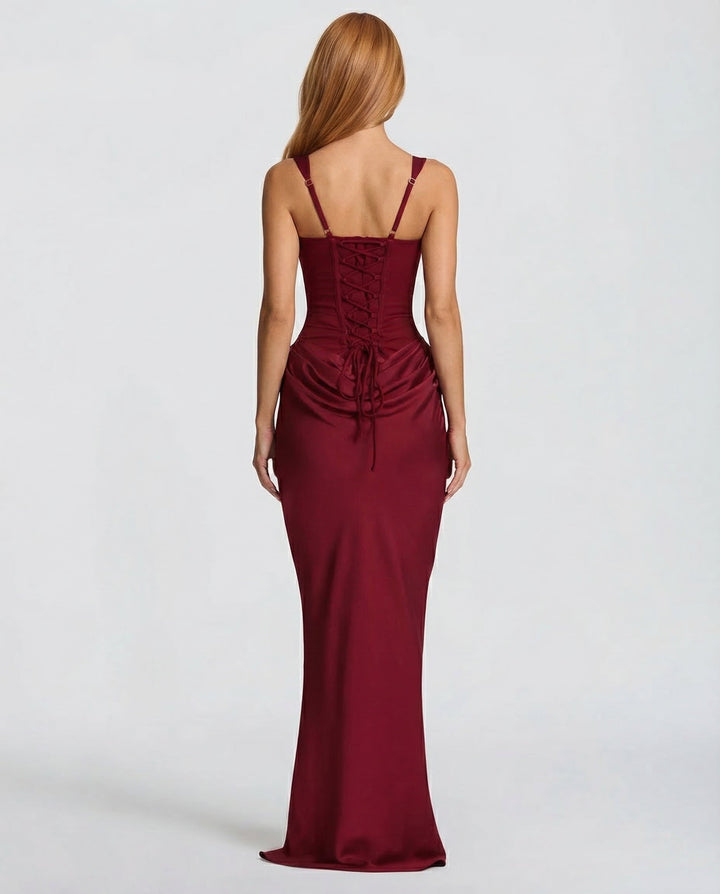 Luna Contour Draped Maxi Dress