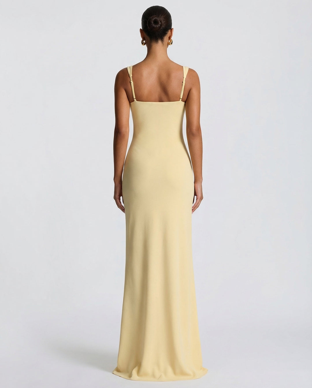 Harper Square Neck Slit Maxi Dress