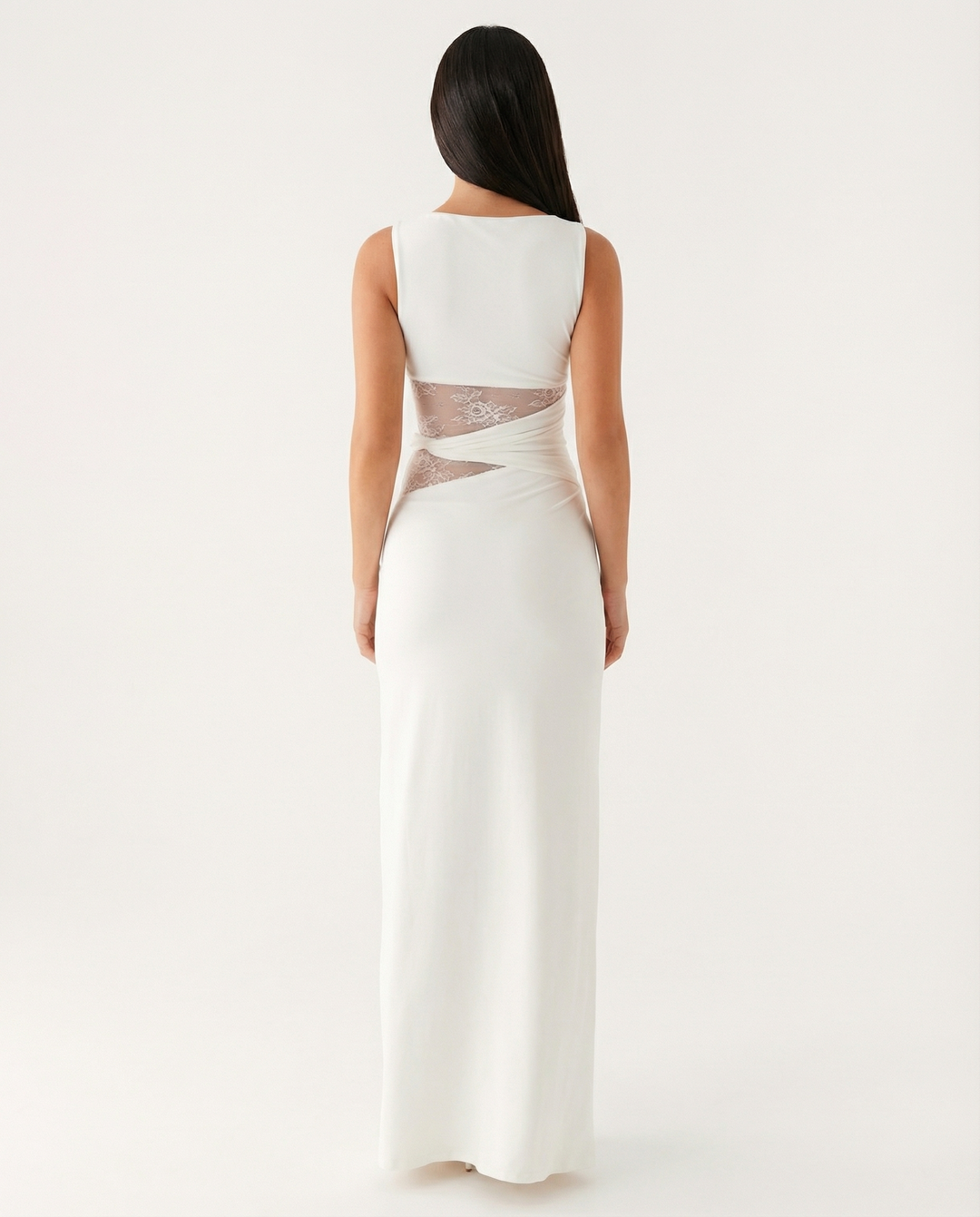Adelle Lace Panel Maxi Dress