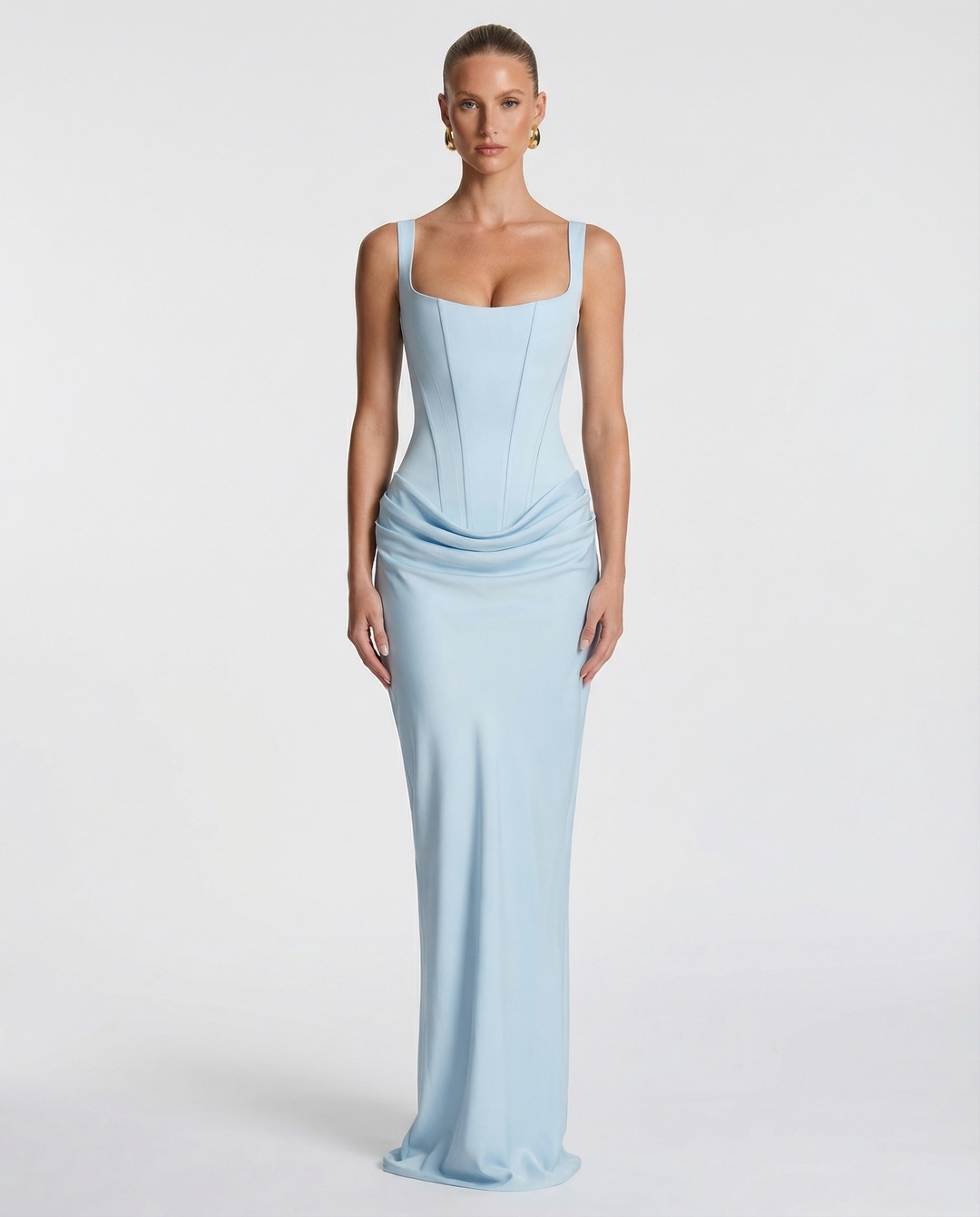 Luna Contour Draped Maxi Dress
