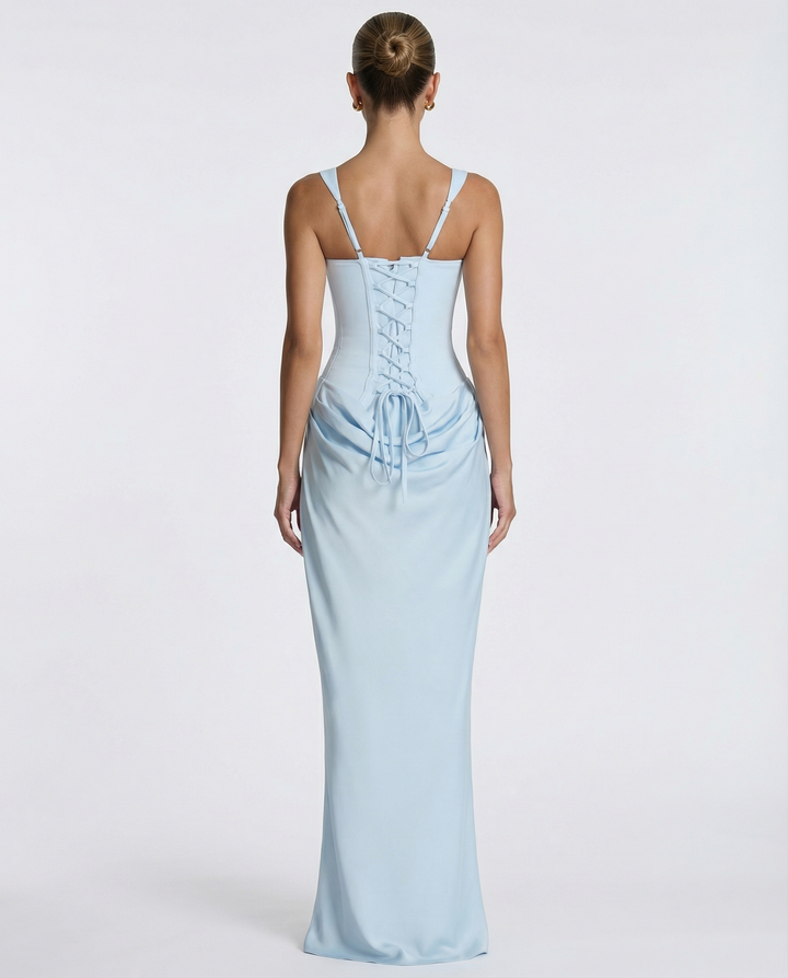 Luna Contour Draped Maxi Dress