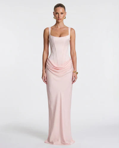 Luna Contour Draped Maxi Dress