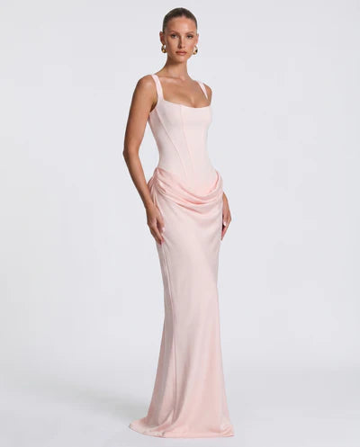 Luna Contour Draped Maxi Dress