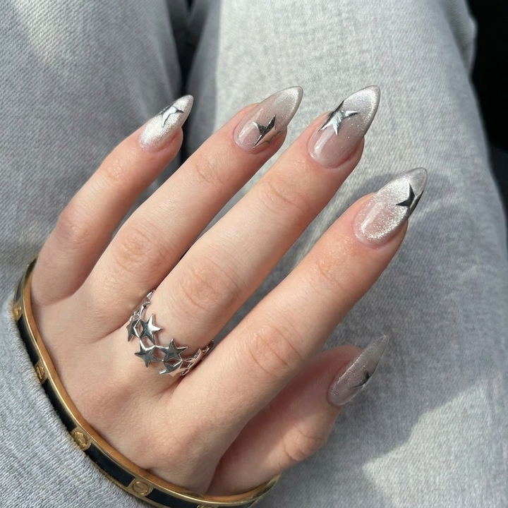 Celestial Cat Eye Press-On Nails