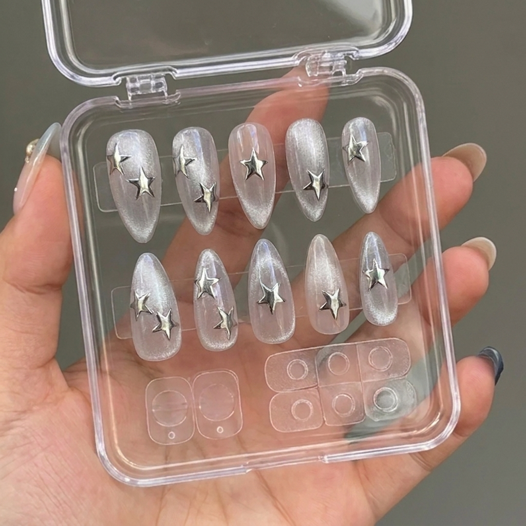 Celestial Cat Eye Press-On Nails