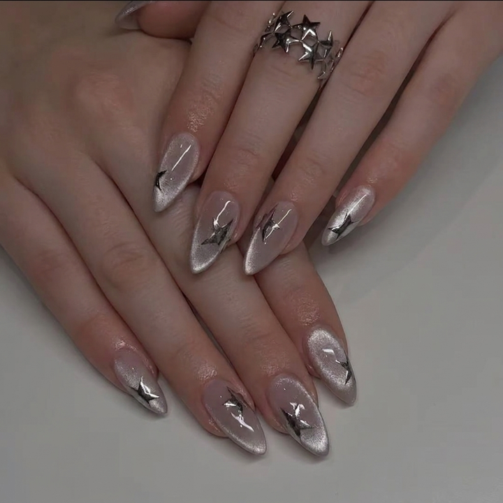 Celestial Cat Eye Press-On Nails