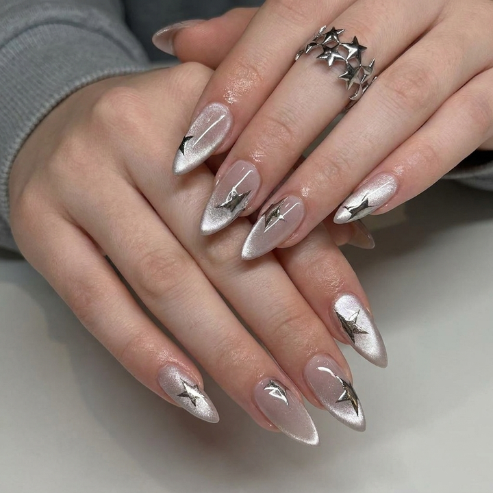 Celestial Cat Eye Press-On Nails