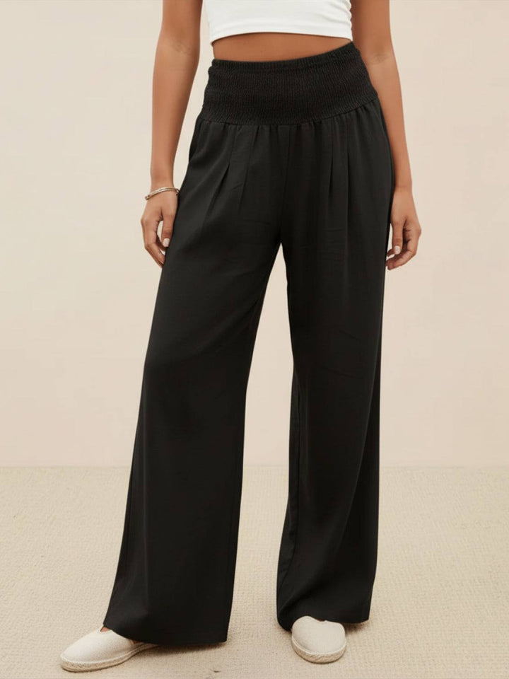 Dune Smocked Wide Leg Pants