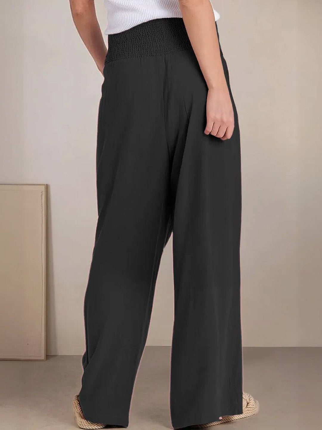 Dune Smocked Wide Leg Pants