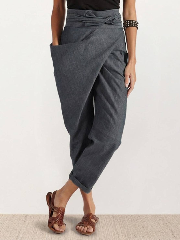 Atlas Wrap Waist Tapered Pants