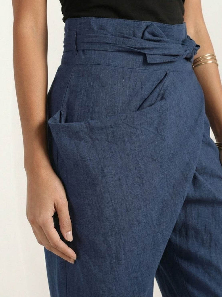 Atlas Wrap Waist Tapered Pants