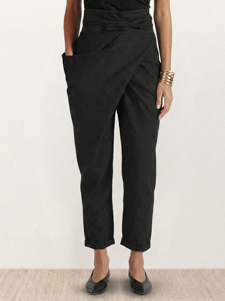Atlas Wrap Waist Tapered Pants
