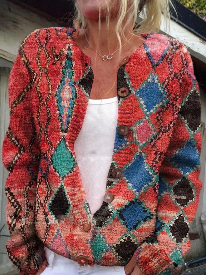 Fawn Floral Print Cardigan