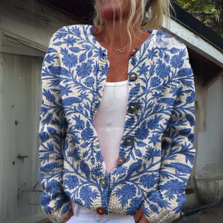 Fawn Floral Print Cardigan