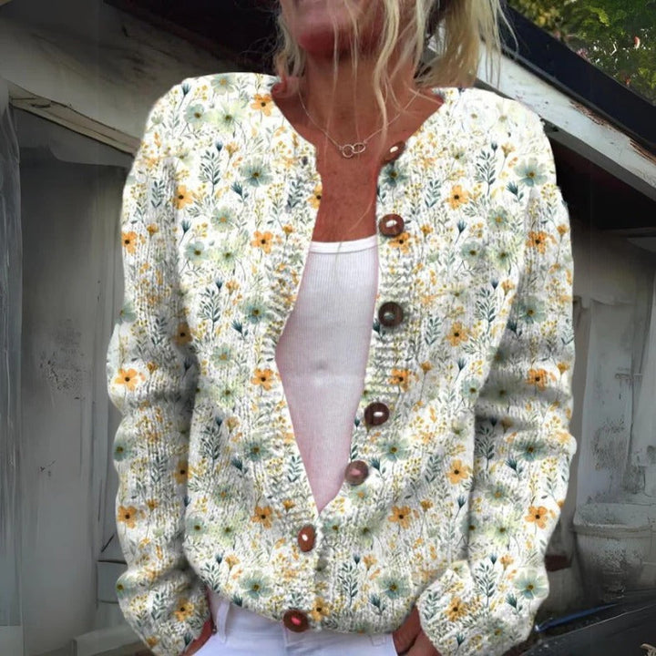 Fawn Floral Print Cardigan