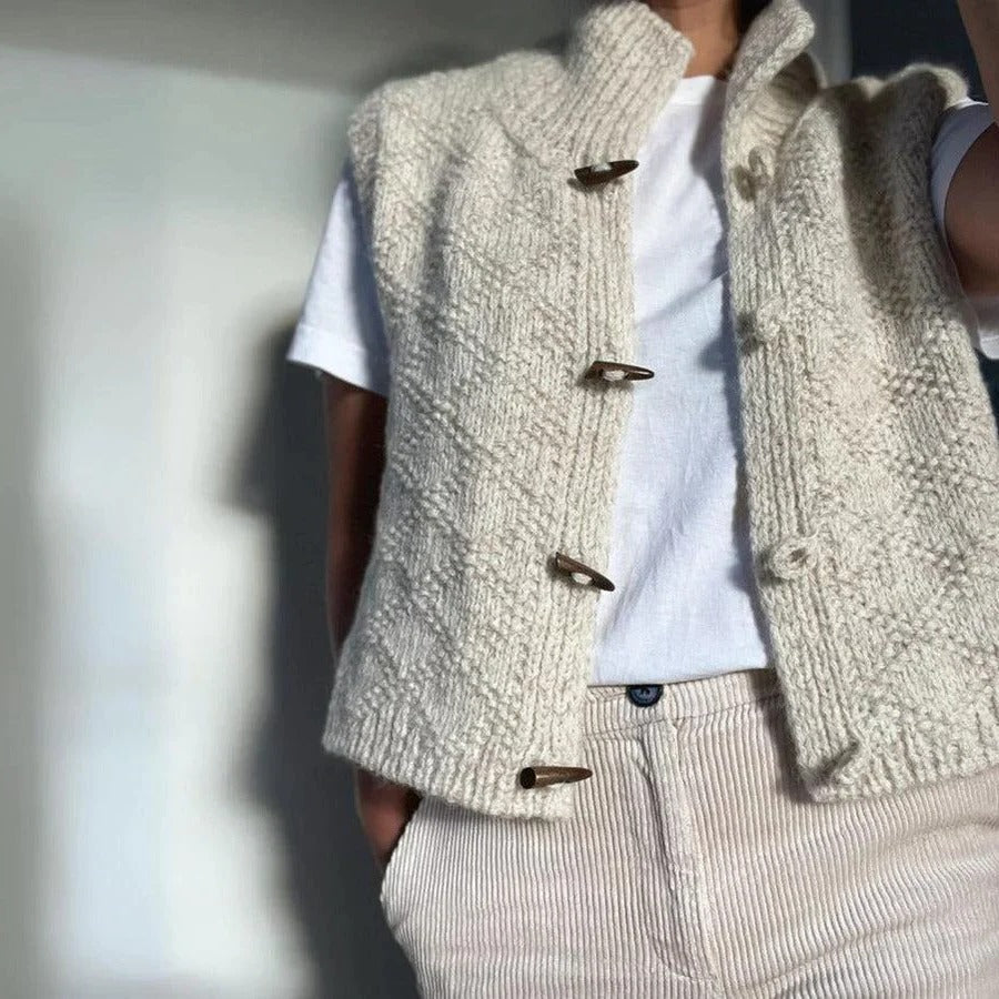 Haraya Quilted Mandarin Collar Jacket