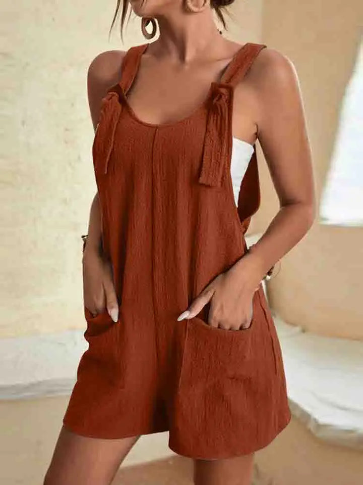 Daisy Tie Strap Romper