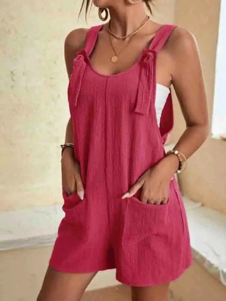 Daisy Tie Strap Romper