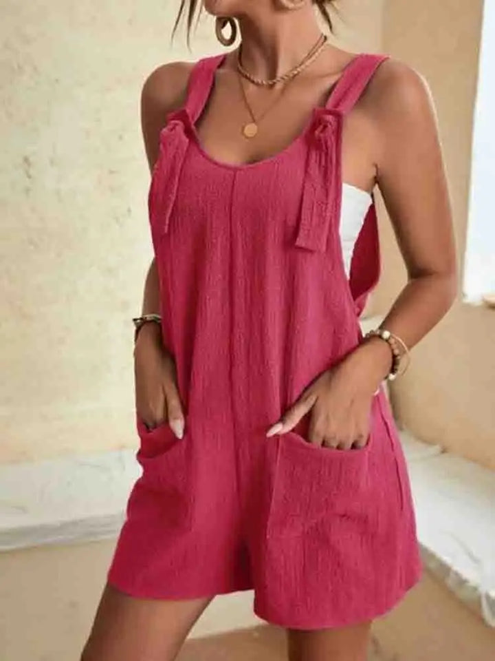 Daisy Tie Strap Romper
