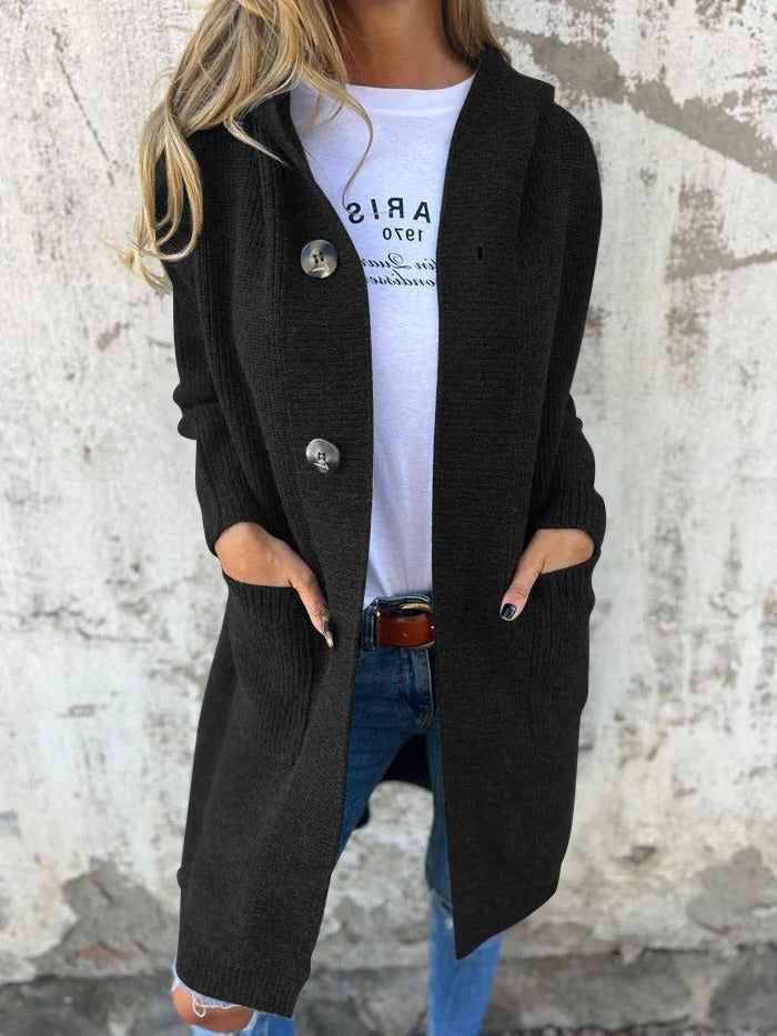 Delia Longline Button Cardigan
