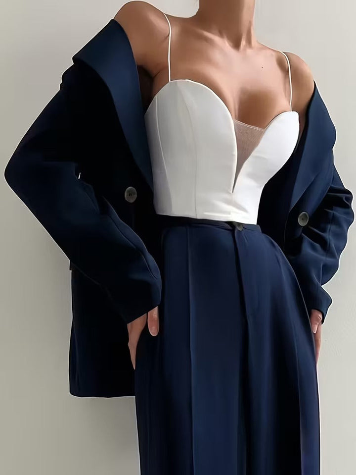Verena Tailored Blazer & Wide Leg Trouser Set
