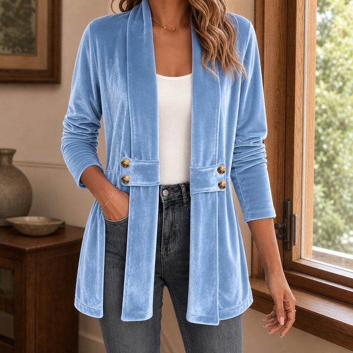 Rina Open Front Longline Cardigan