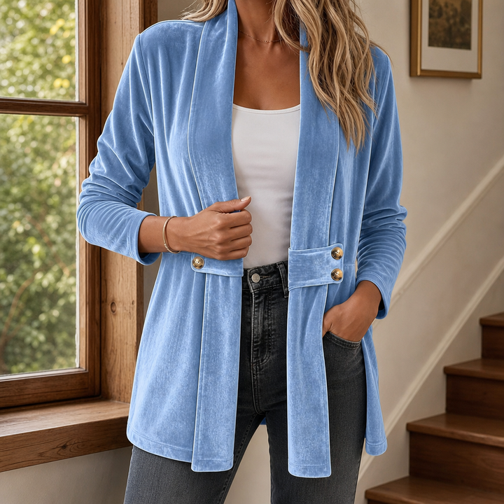 Rina Open Front Longline Cardigan