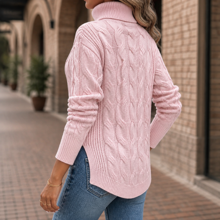 Bettina Cable Turtleneck Sweater