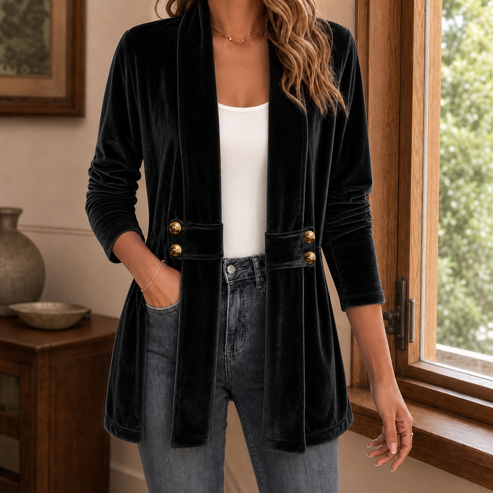 Rina Open Front Longline Cardigan