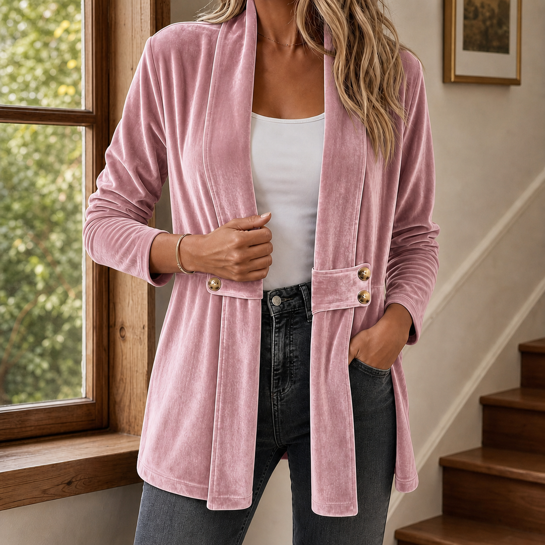 Rina Open Front Longline Cardigan