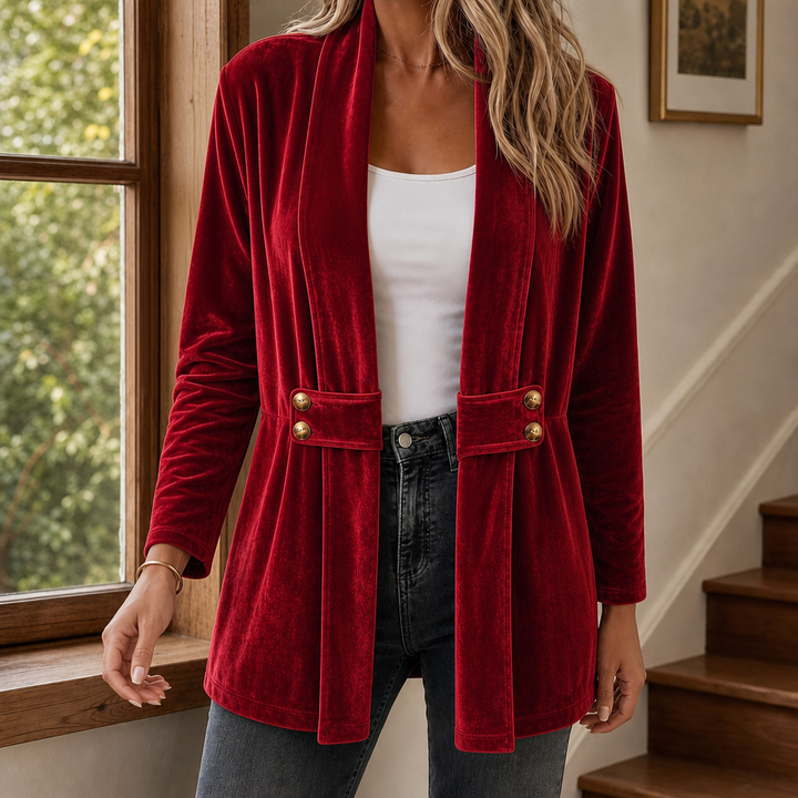 Rina Open Front Longline Cardigan