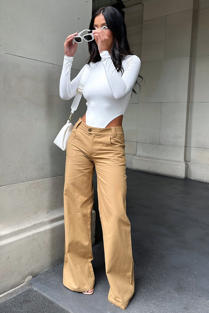 Inaya Wide Leg Denim Pants