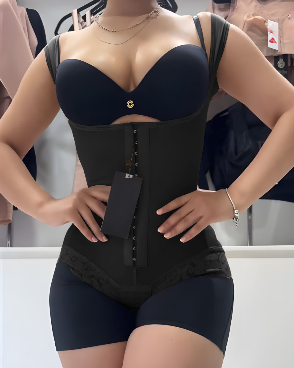 Peaches Open-Bust Contour Shapewear Bodysuit