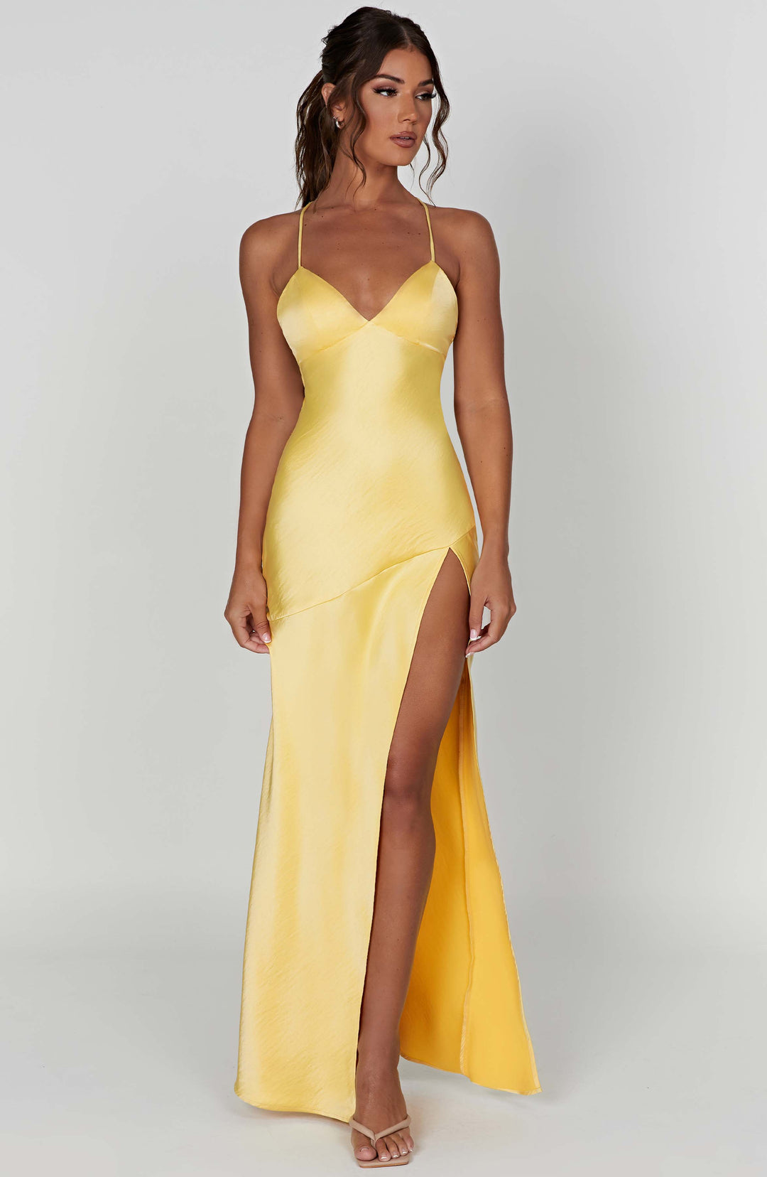 Isabel Cutout Slit Maxi Dress