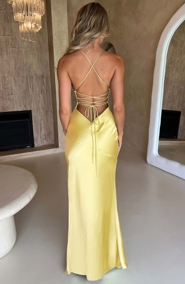 Isabel Cutout Slit Maxi Dress
