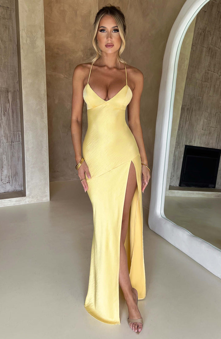 Isabel Cutout Slit Maxi Dress
