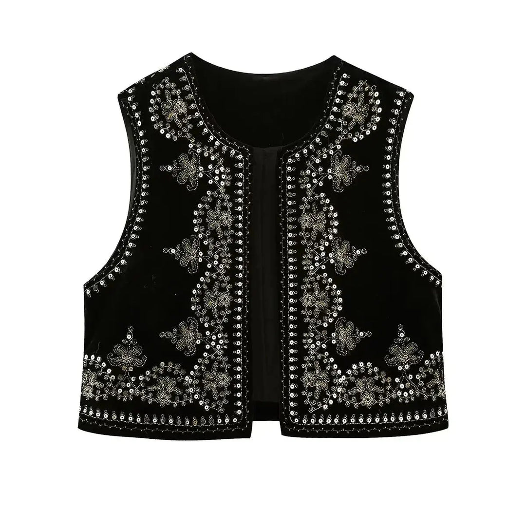 Mosie Embroidered Bohemian Vest