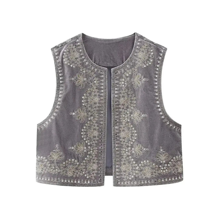 Mosie Embroidered Bohemian Vest