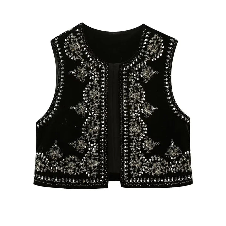 Mosie Embroidered Bohemian Vest